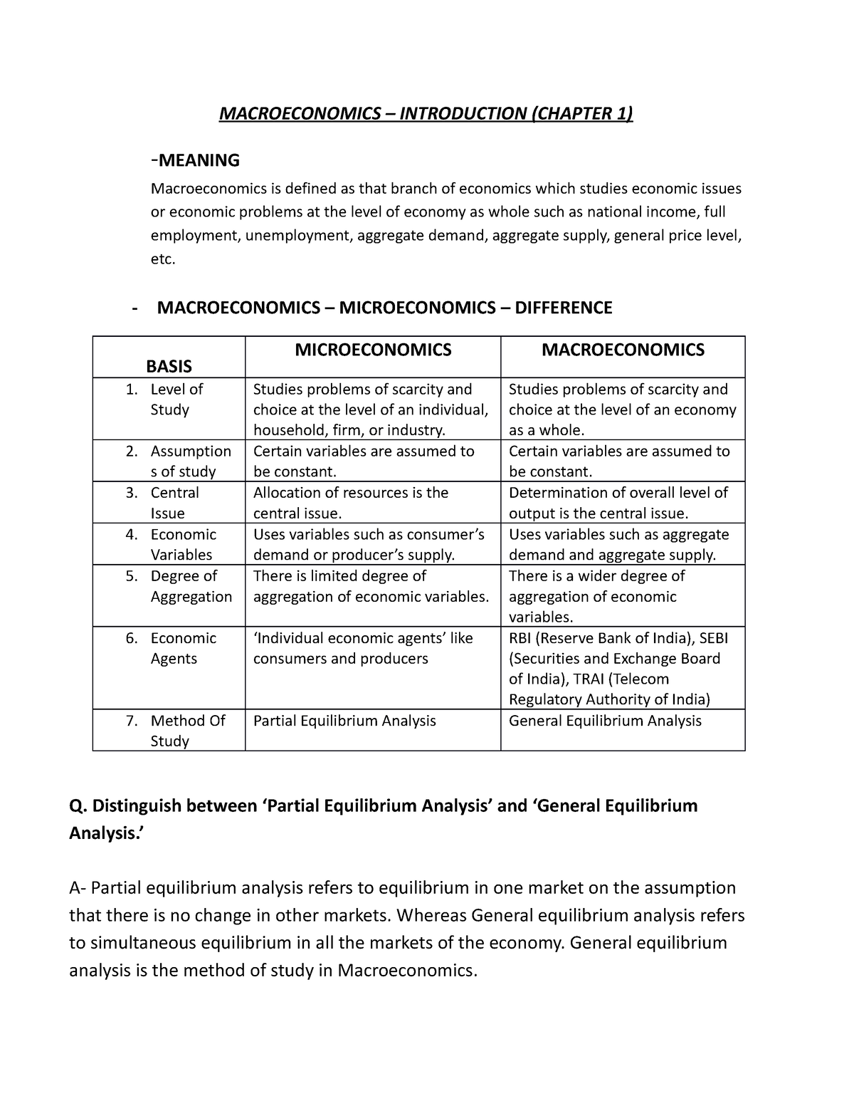 macroeconomics essay grade 12