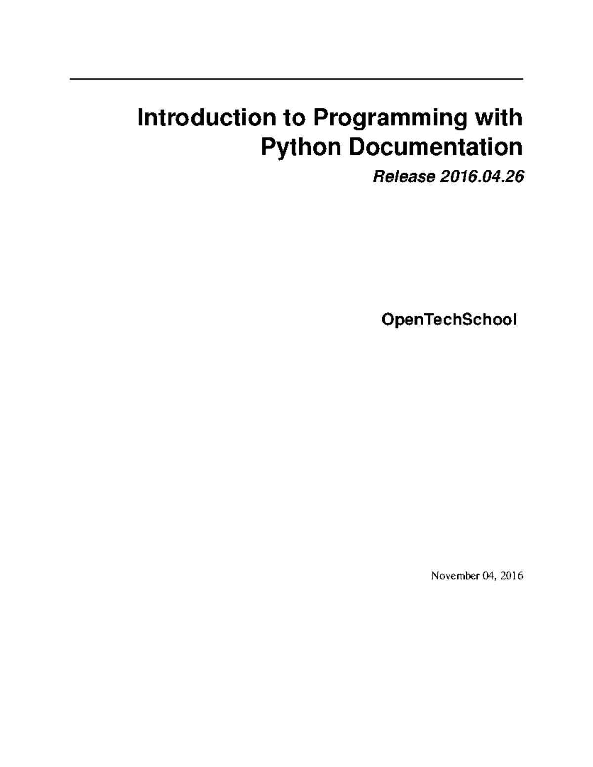 Python-beginners - Introduction to Programming with Python ...