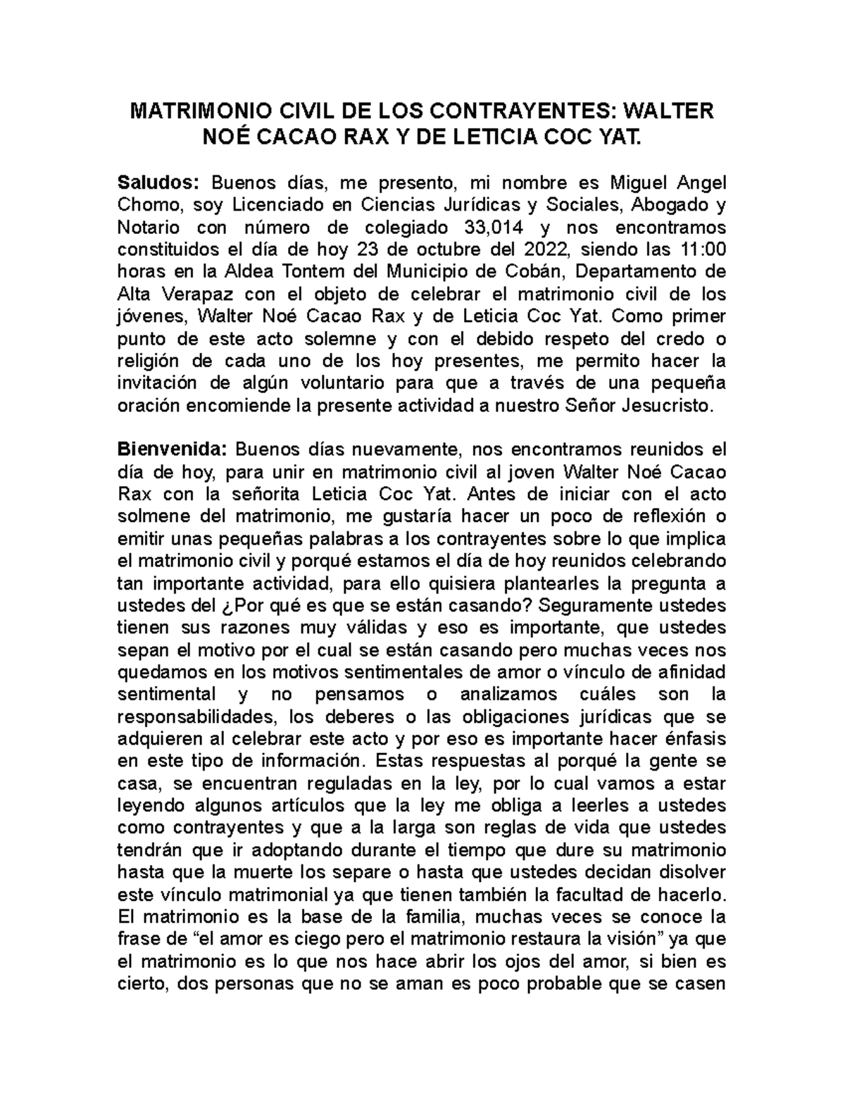 Datos Del Contrayente In English – NZHGK
