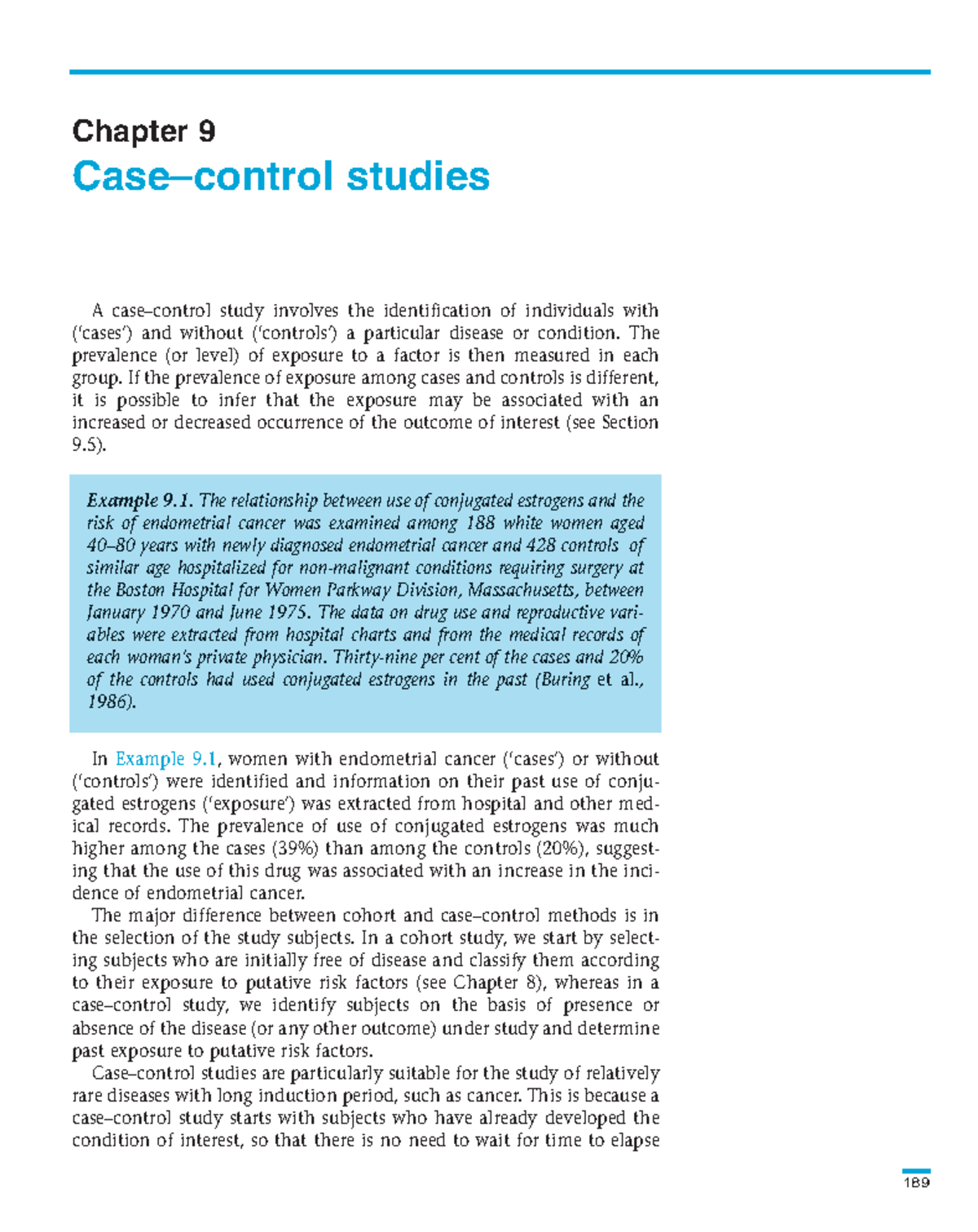 Cancer Epi-9 - case control study and example - A case–control study ...