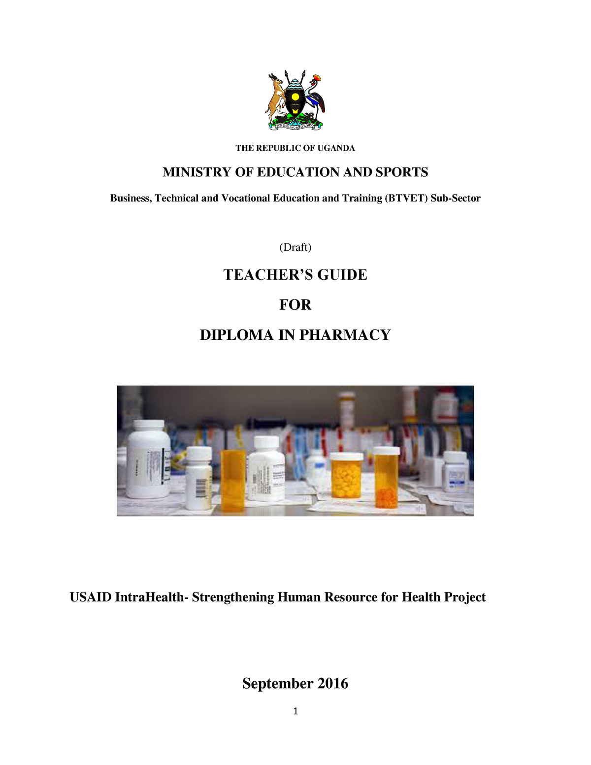 course-outline-pharmacy-the-republic-of-uganda-ministry-of-education