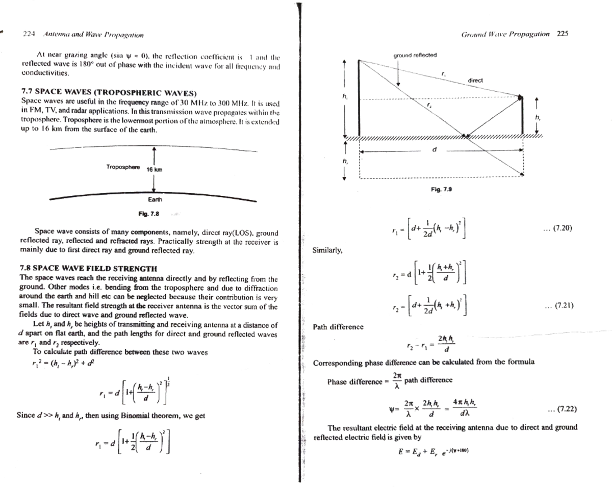 1.Ref AWP K D Prasad radiation and antenna 224 Antenna and Wave Propagation Ground Wave