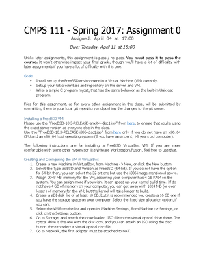CMPS111-Asgn0-SP17 - CMPS 111 SPRING 2017 Assignment 0