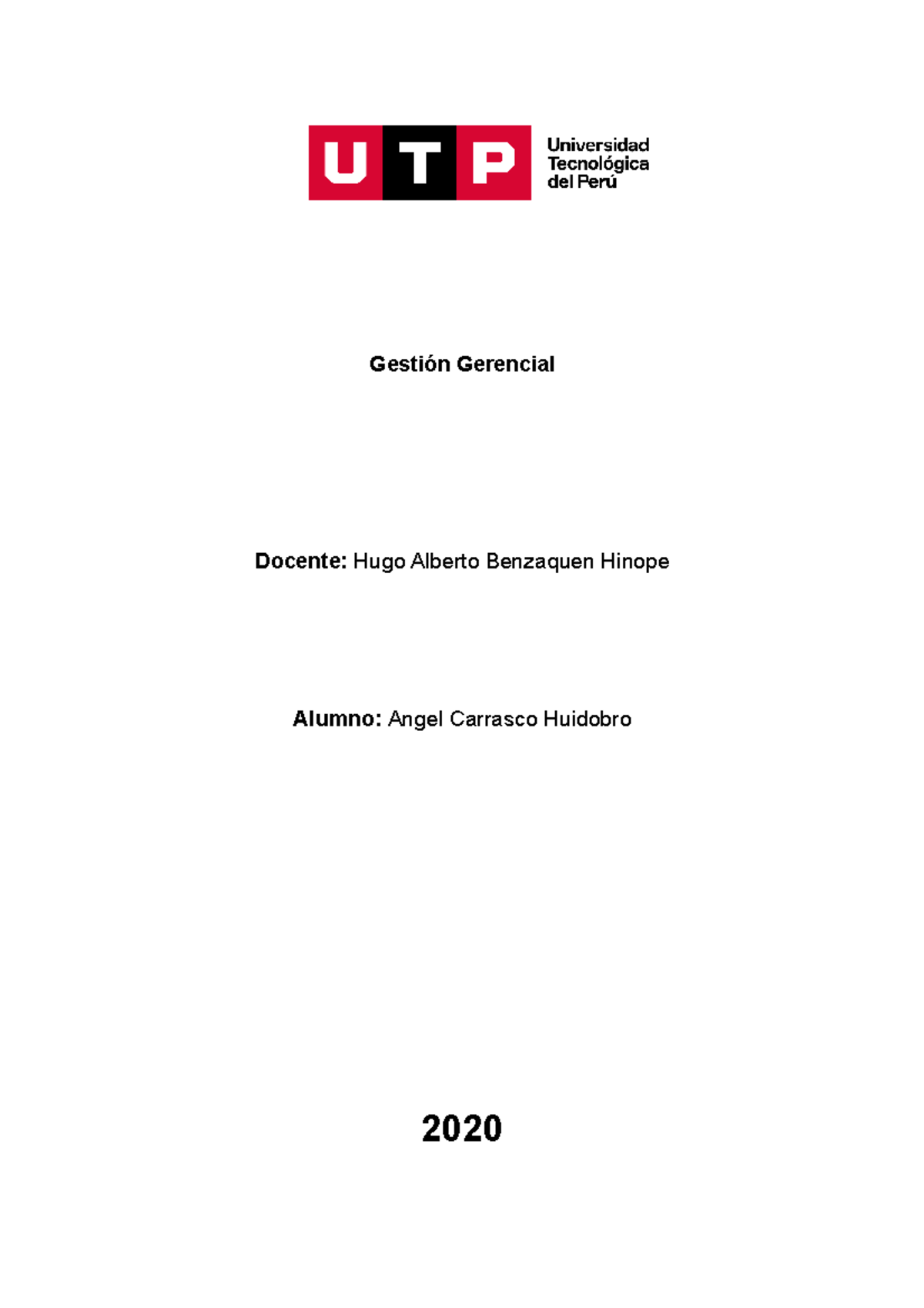 Caso Practico(Robbins Y Coulter) - Gestión Gerencial Docente: Hugo ...