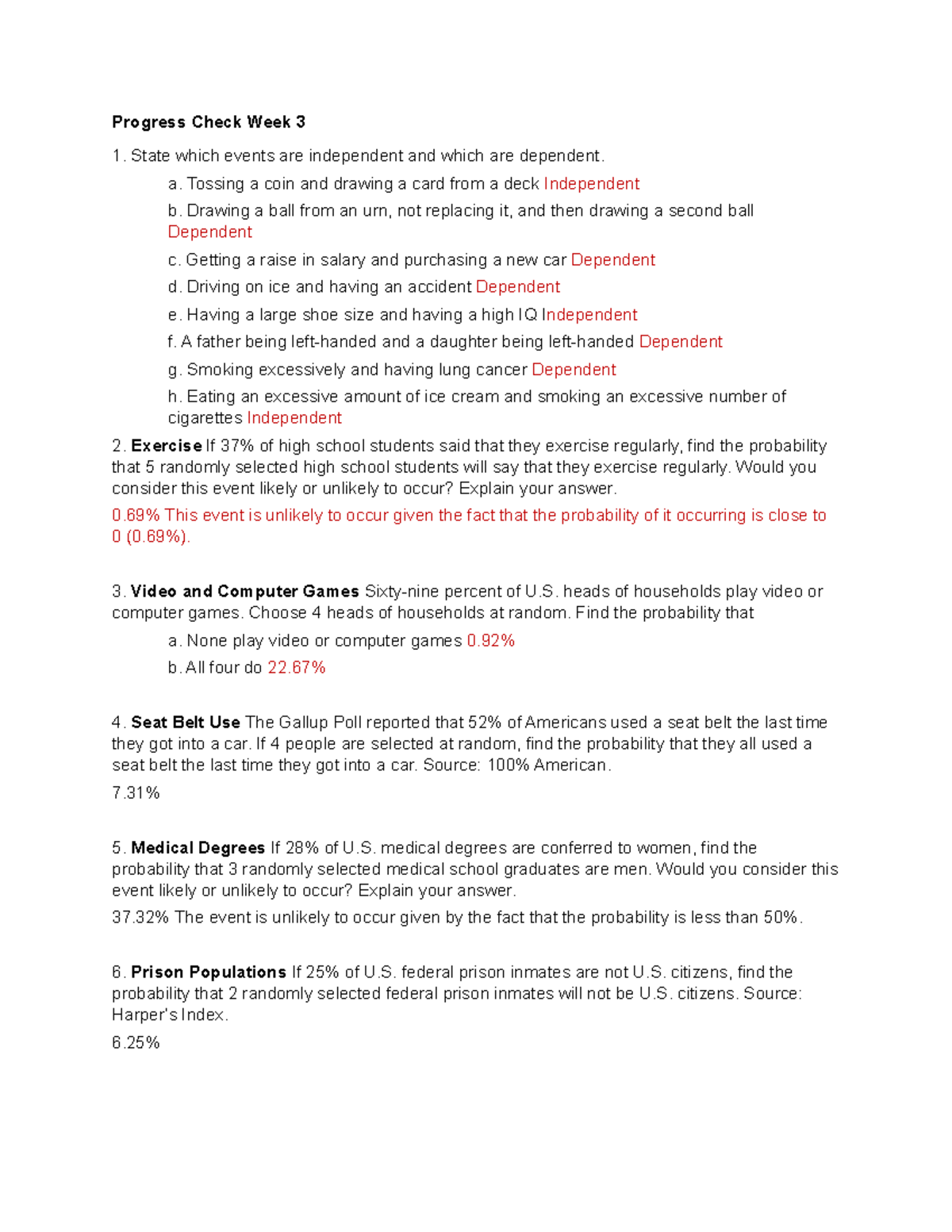 Data Analysis Week 3 - Lecture notes 1 - Progress Check Week 3 State ...