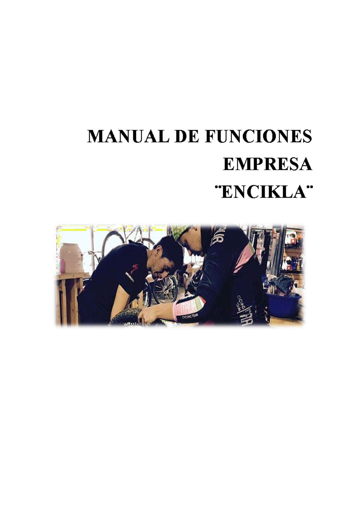 Manual de funciones word - MANUAL DE FUNCIONES EMPRESA ̈ENCIKLA ̈