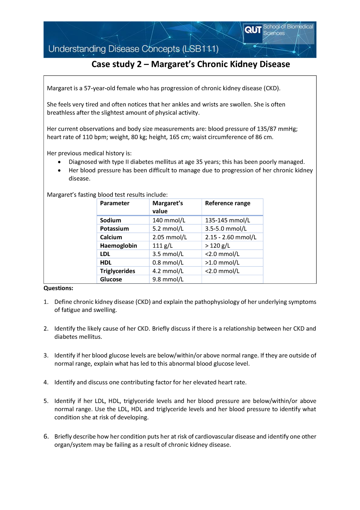 kidney case study answers