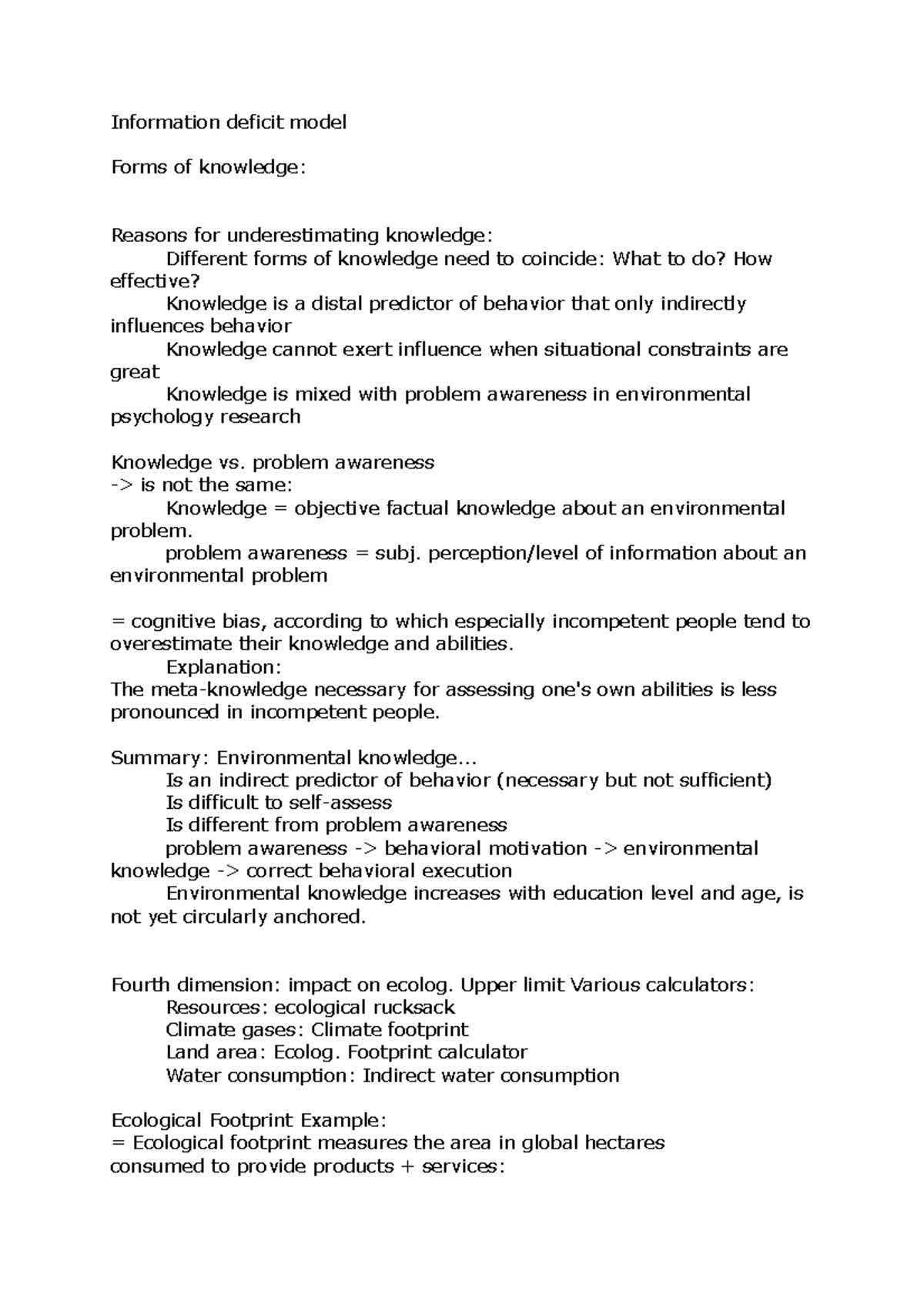 Information deficit model - Information deficit model Forms of ...