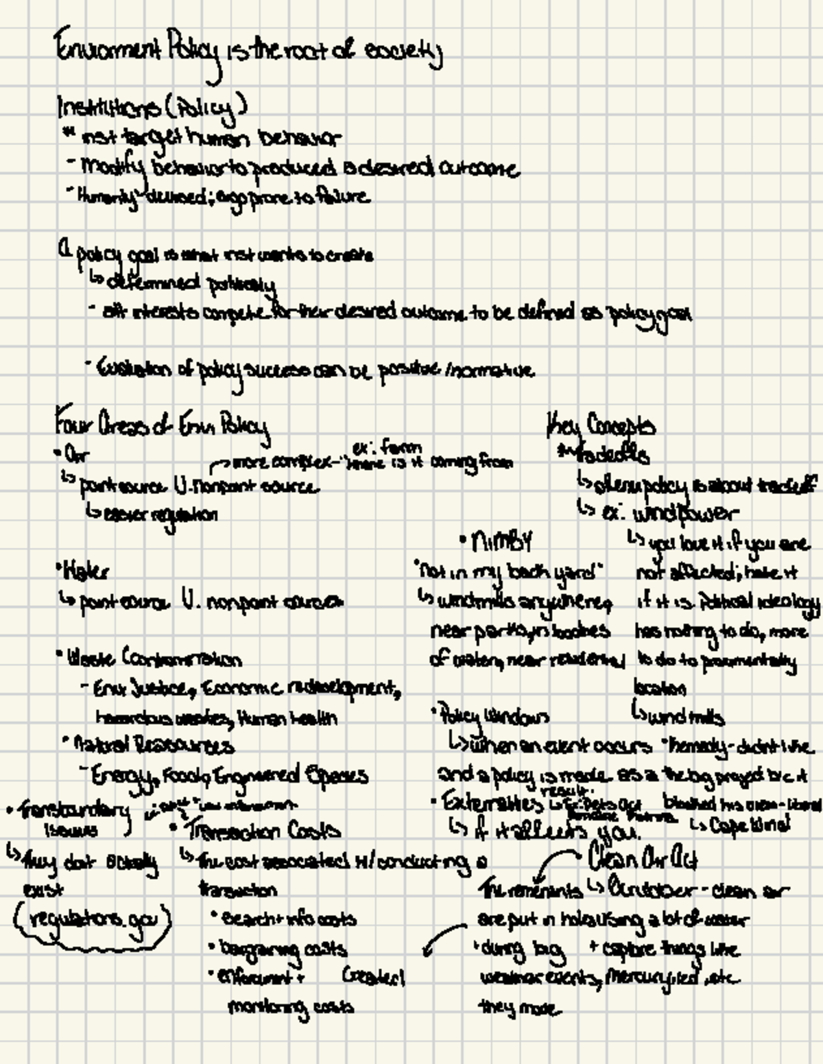 PLSC 282A - How Policy and Enviofnment intersect - Enviornment Policy ...