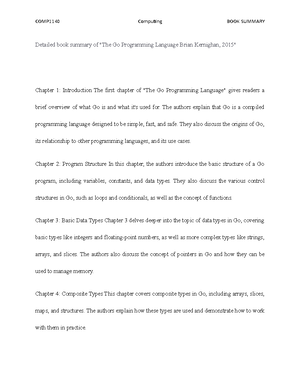 Detailed book summary of The Go Programming Language - The authors ...