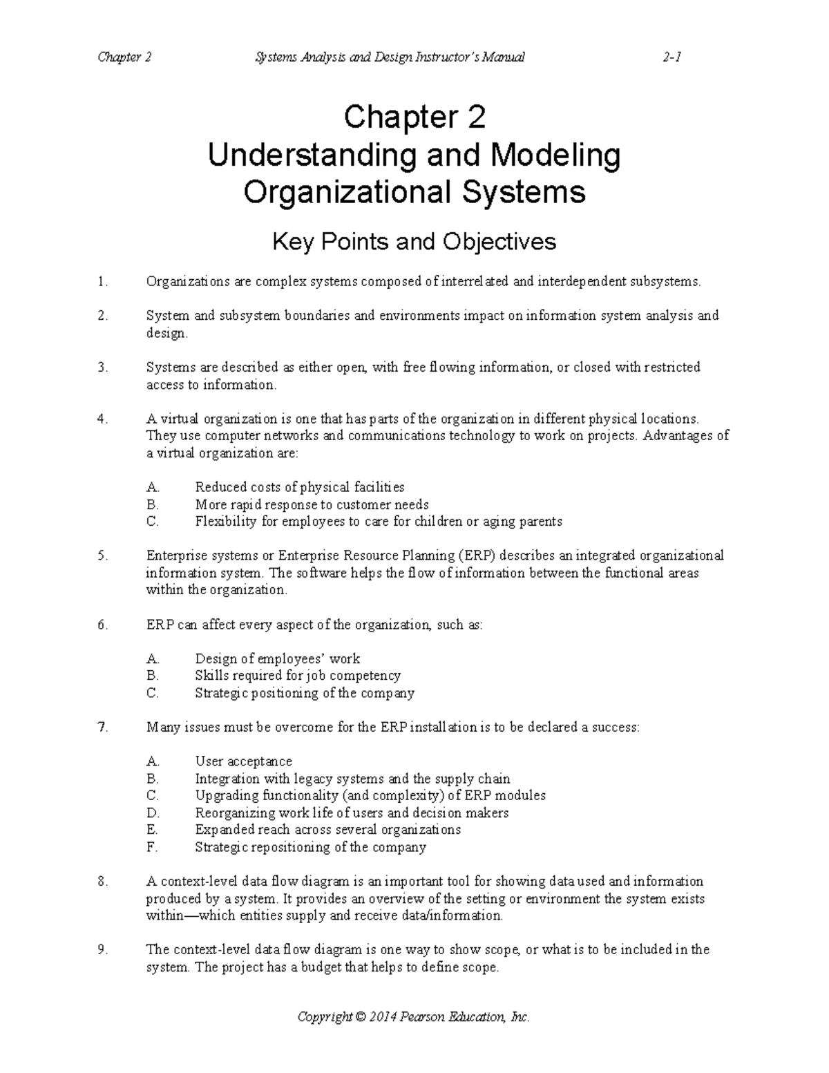 sad kendall quest - Chapter 2 Systems Analysis and Design Instructor’s ...