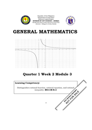 623846165 Math 3 Q2 Pivot - Mathematics IKALAWANG MARKAHAN G Isinasaad ...