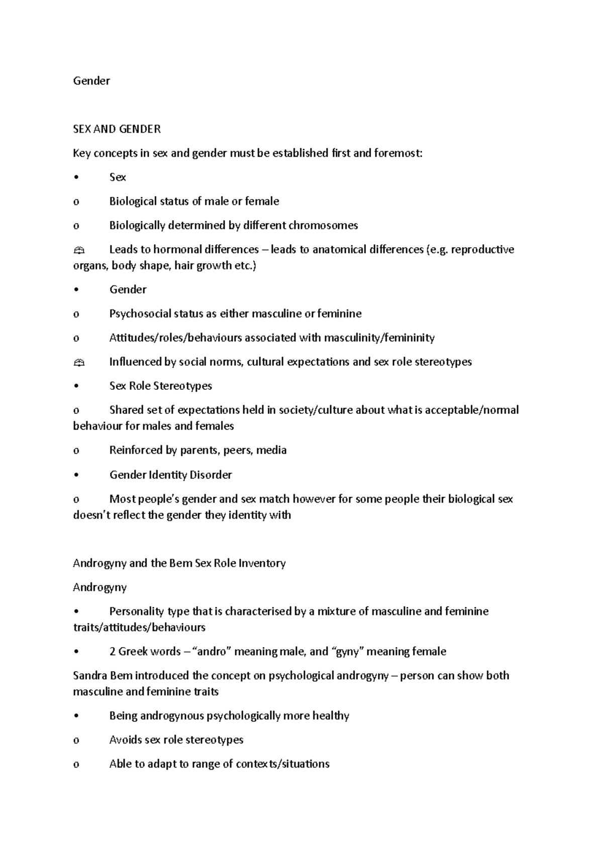 Gender notes v1 - DD102 - OU - Studocu