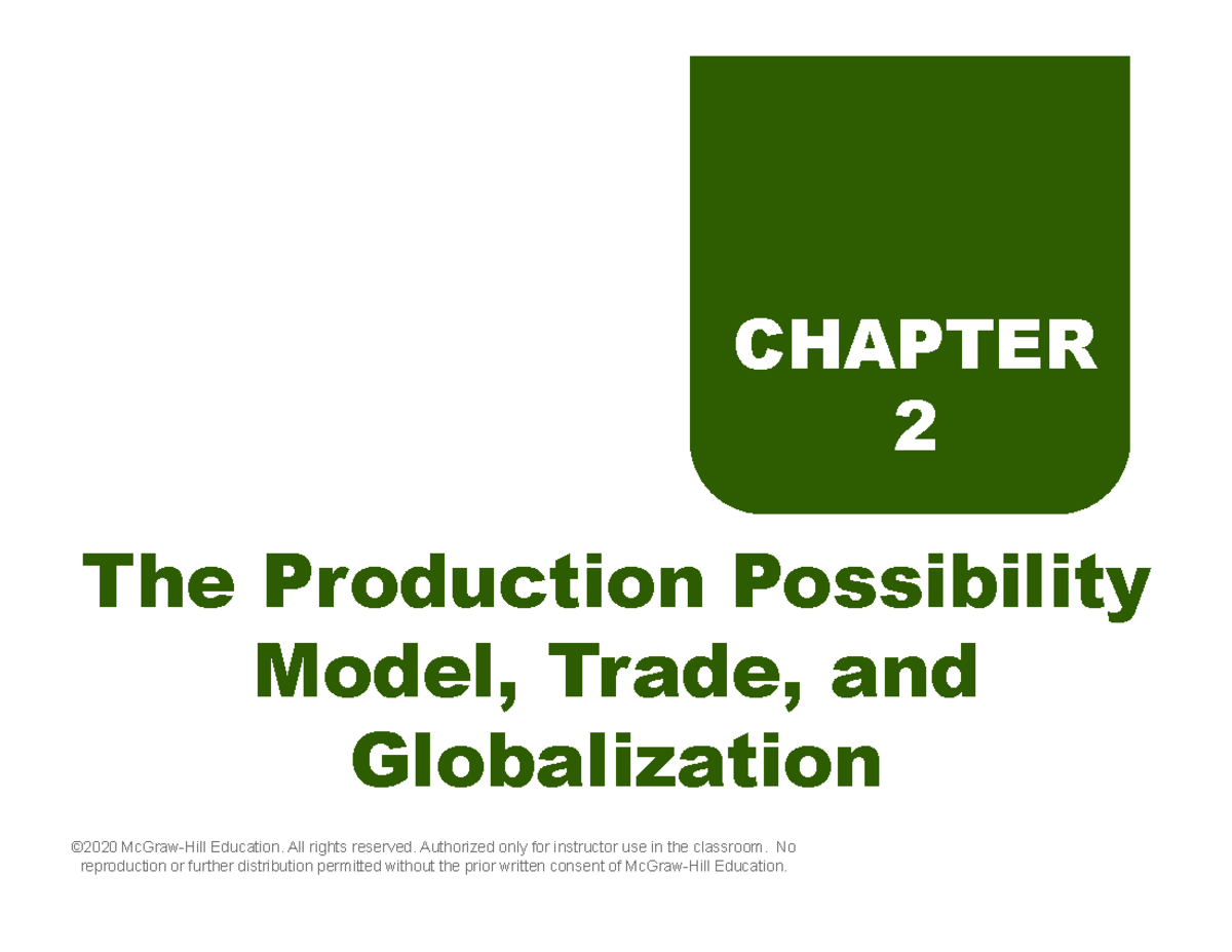 Chapter 2Slides - ndsjnks - CHAPTER 2 CHAPTER 2 The Production ...