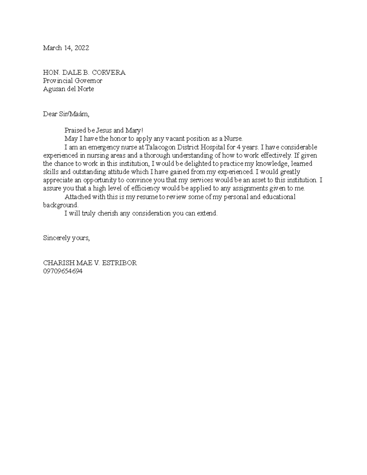 File march 2022 - acknowledgement receipt - March 14, 2022 HON. DALE B ...