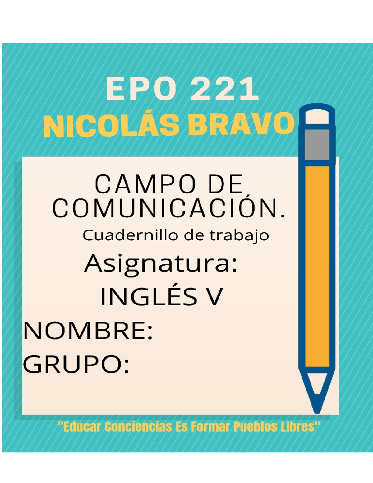 Cuadernillo inglés de repaso para quinto semestre Es importante que