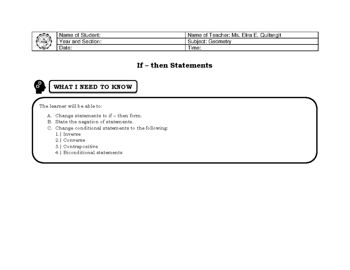 1-worksheet-for-if-then-statements-name-of-student-name-of-teacher