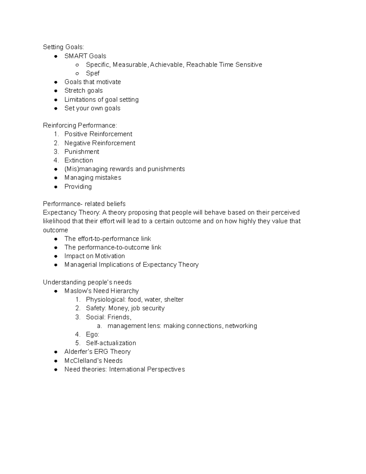 Mgmt 7 - Lecture notes based off of the professor, book, and power ...