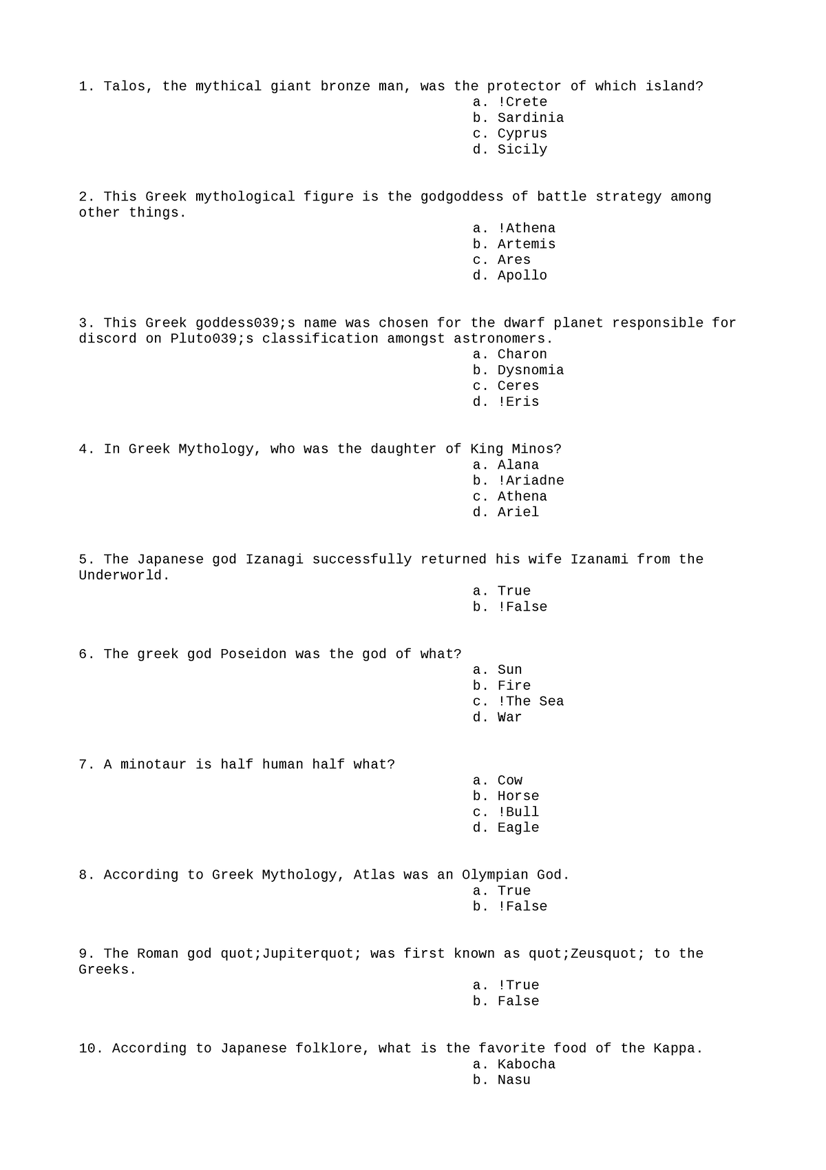 SOCI214 Study Guide 4 - N/A - Talos, the mythical giant bronze man, was ...