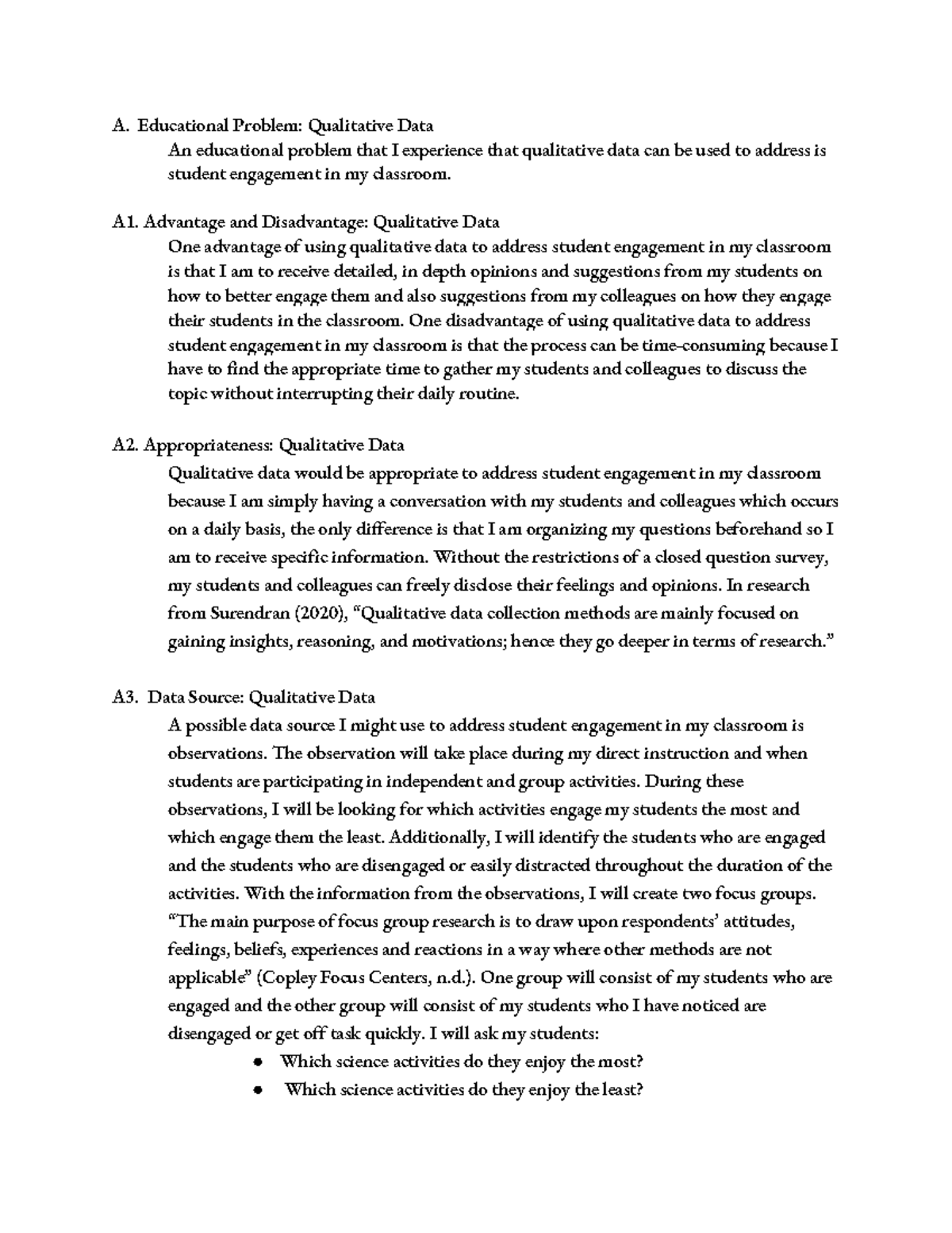 D179 (Task 1) - In this assignment an educational problem was addressed ...