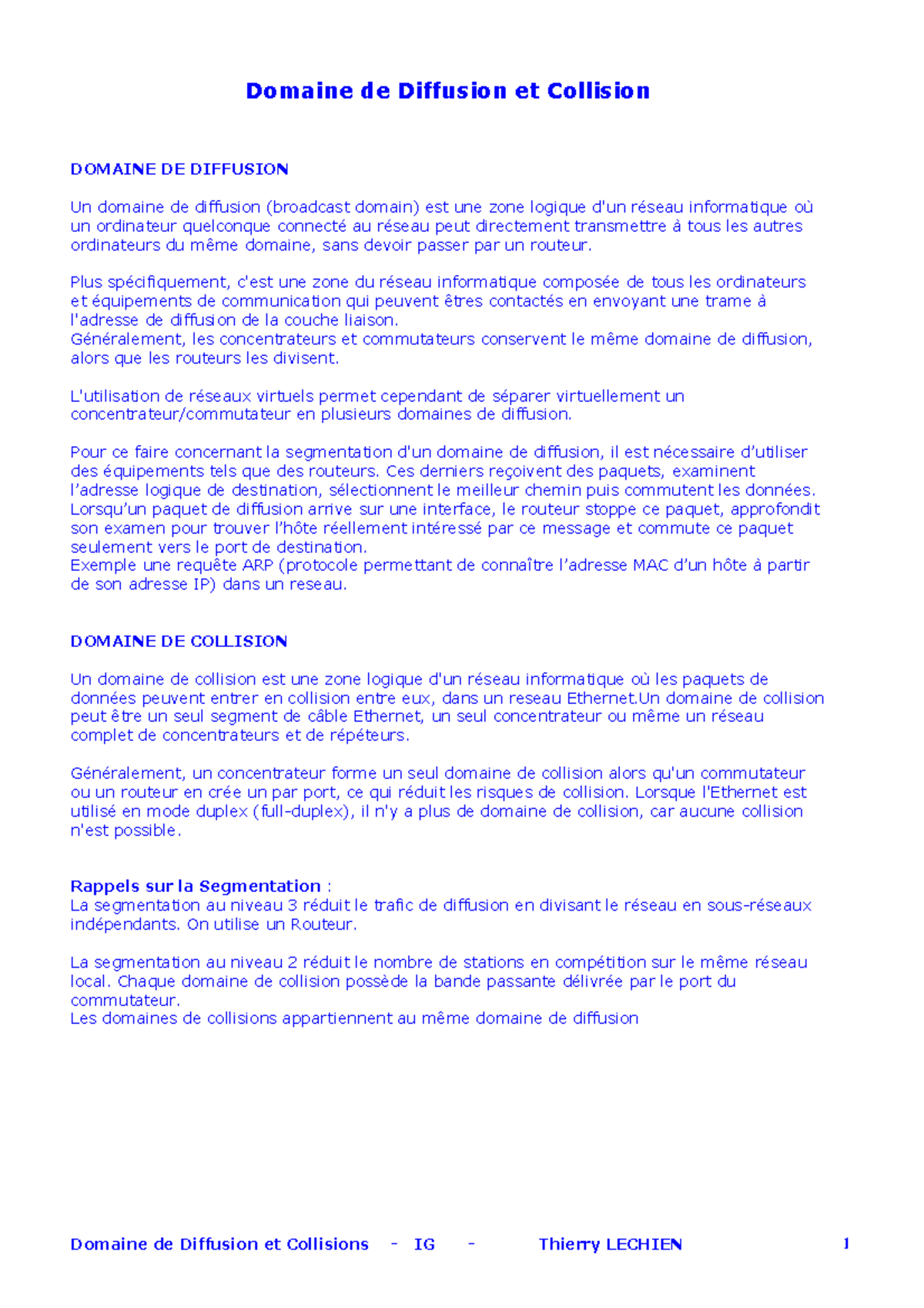 Domaine Diffusion Collision - - Studocu