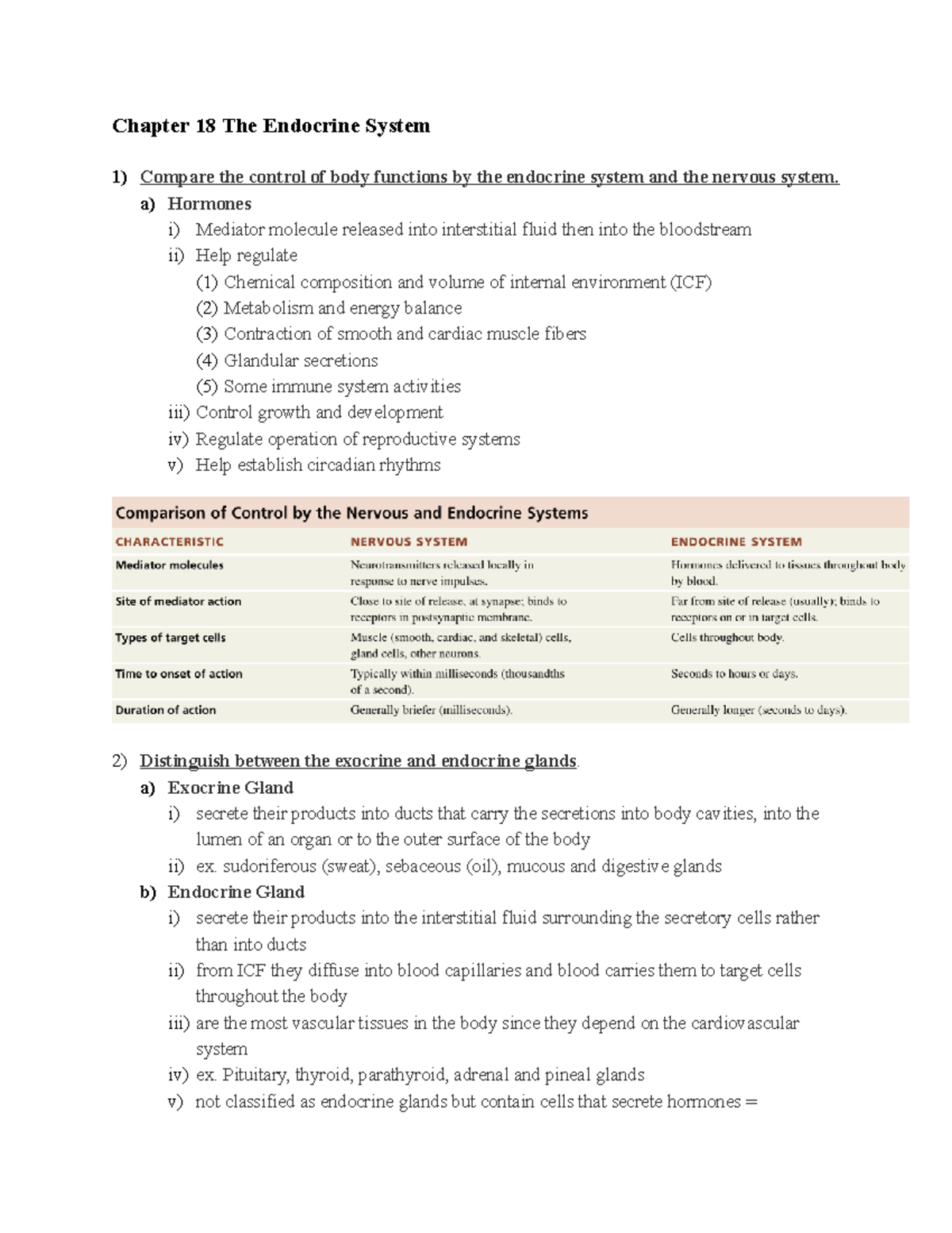 Chapter 18 The Endocrine System - Chapter 18 The Endocrine System 1 ...