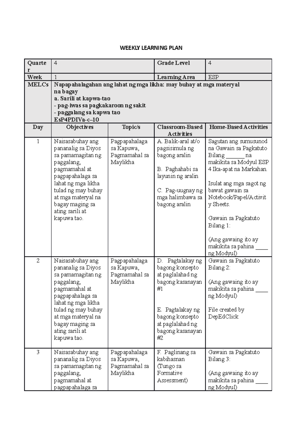 weekly-home-learning-plan-elementary-grade-weekly-learning-plan