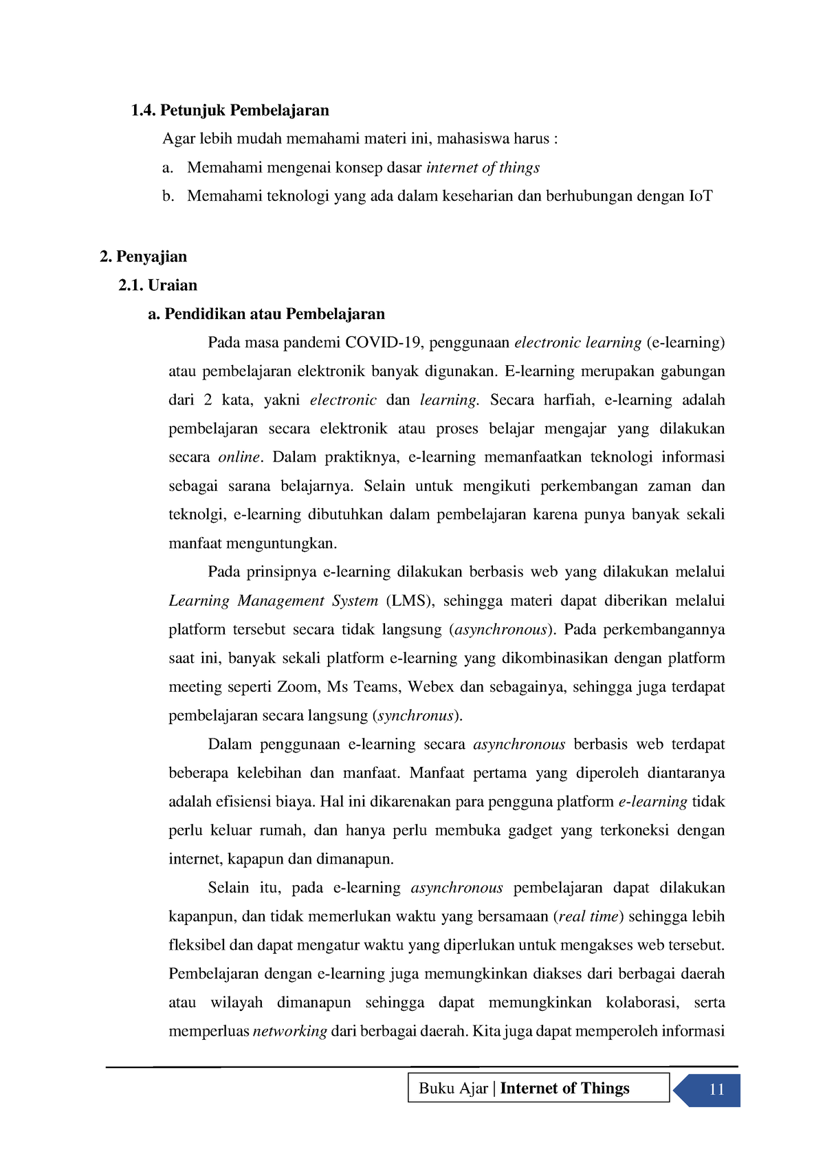 Buku Ajar Internet Of Things 1 - Petunjuk Pembelajaran Agar Lebih Mudah ...