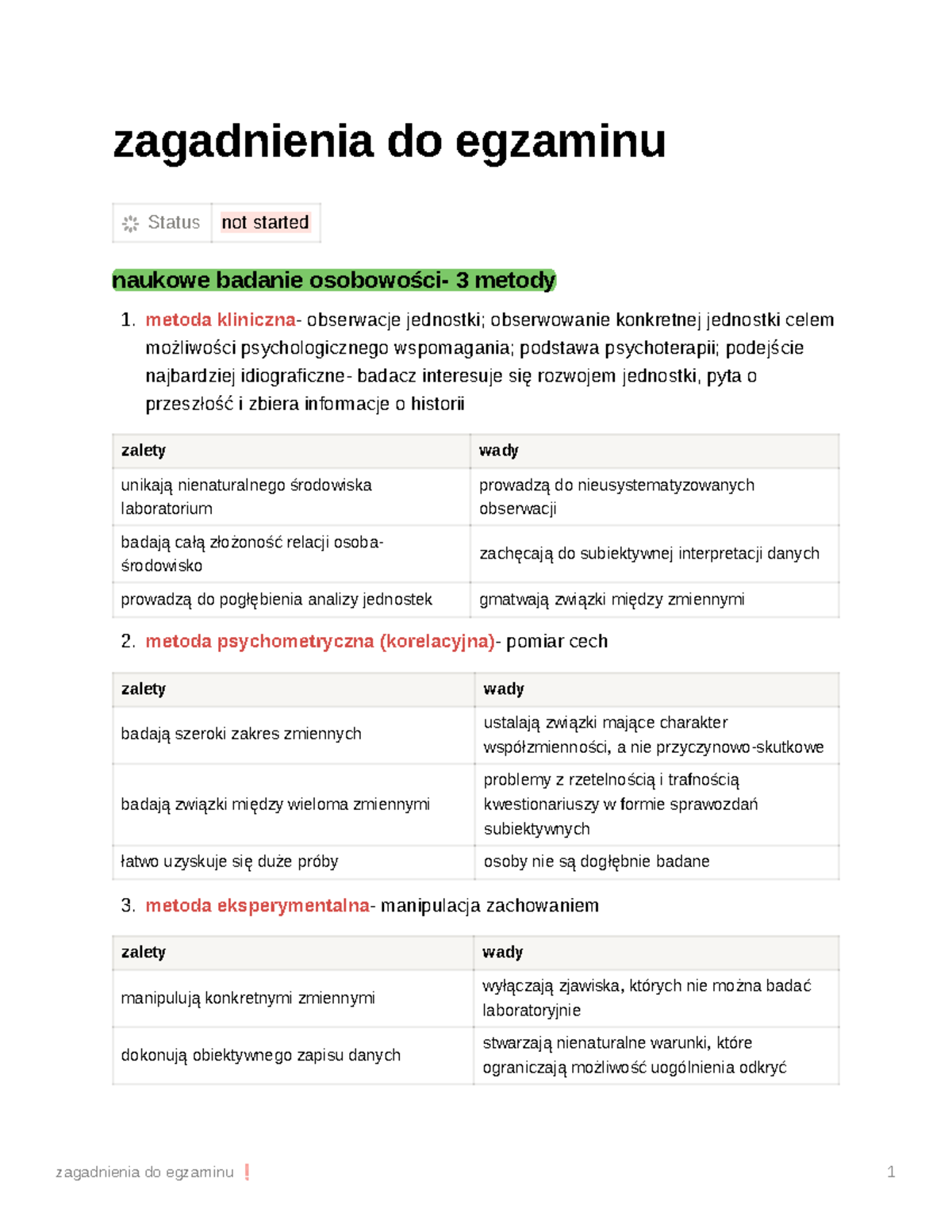 Zagadnienia Do Egzaminu Psych Osob - Zagadnienia Do Egzaminu ¦ Status ...