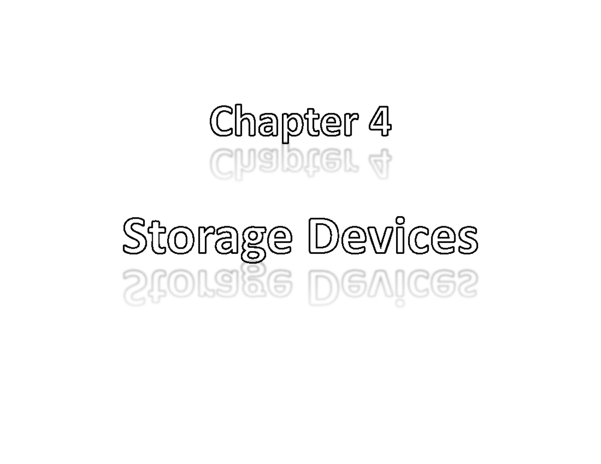 Chapter 4 Storage Devices - Floppy/Hard/CD/DVD/Blu‐Ray Drives Disk ...