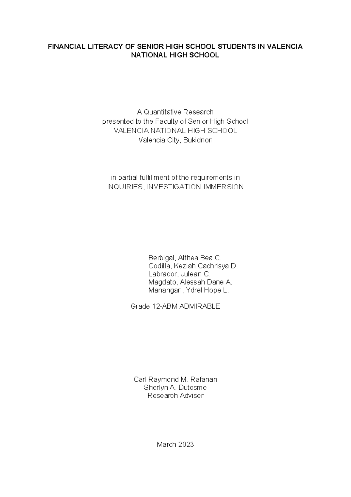 1 - Accounting chapter - FINANCIAL LITERACY OF SENIOR HIGH SCHOOL ...