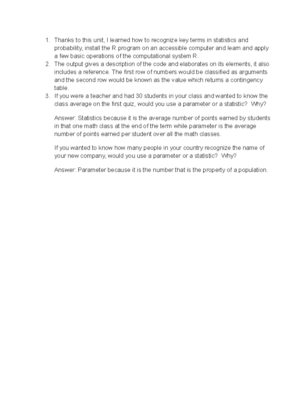 Learning Journal unit 1 - Thanks to this unit, I learned how to ...