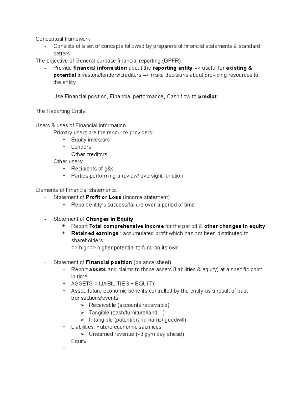 Week 2 Lecture - Conceptual framework - Consists of a set of concepts ...