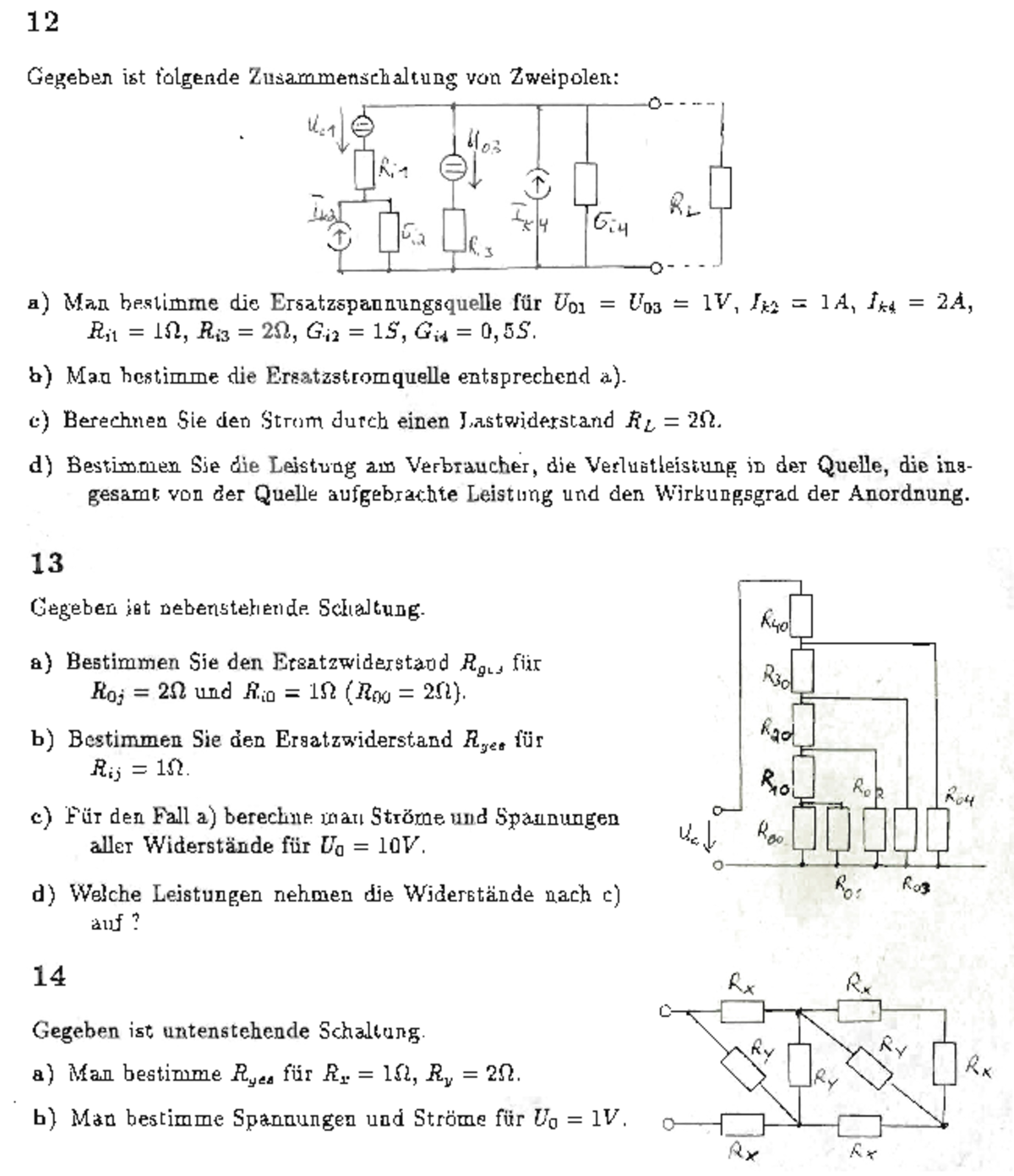 Elektrotechnik -1 / Übung Und Vorbereitung Für Die Klausur - Grundlagen ...