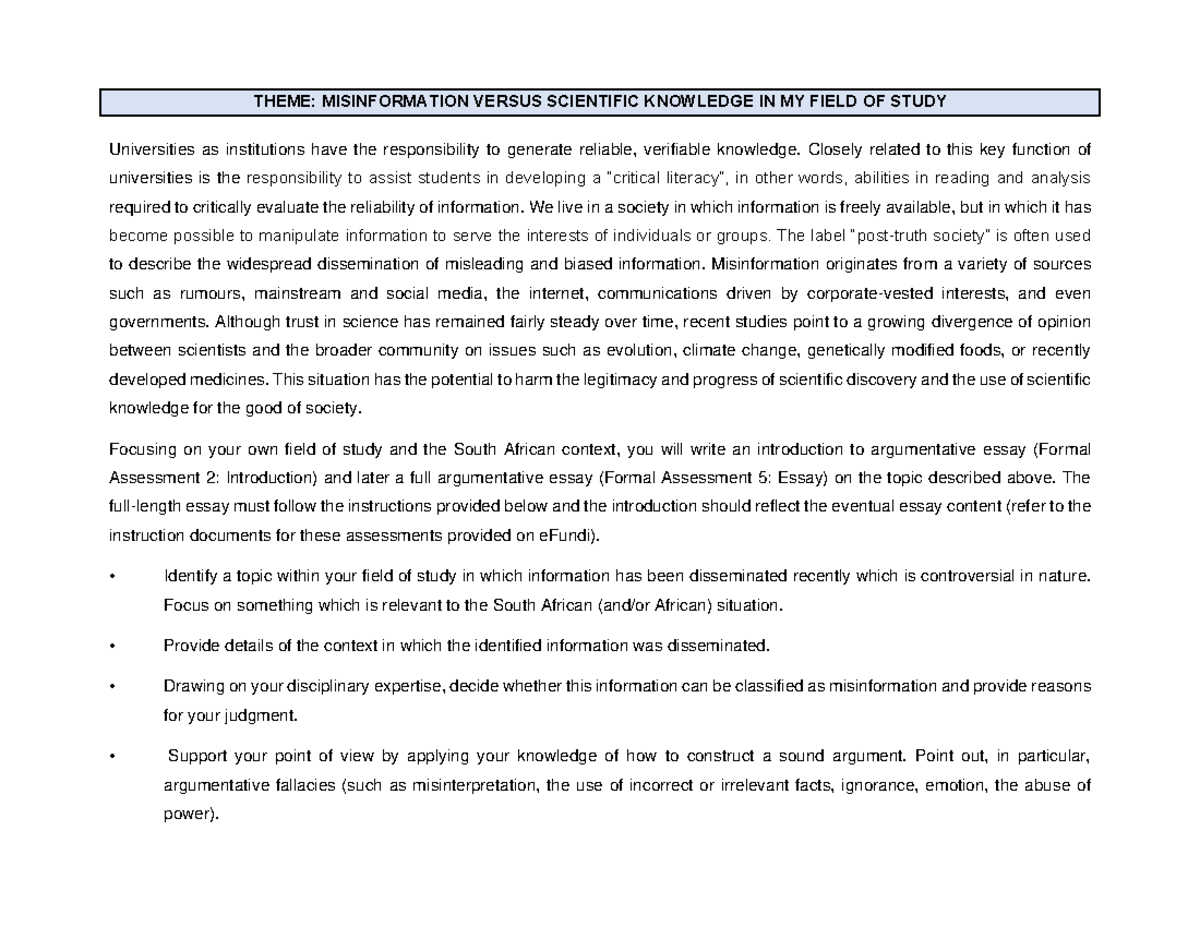 ALDE+112 Misinformation Alde 122 THEME MISINFORMATION VERSUS