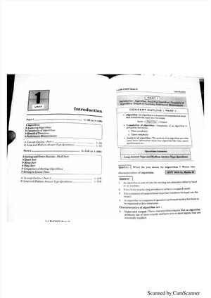 KCS503 Design AND Analysis OF Algorithm - Btech Cse 3rd Year Daa - Studocu