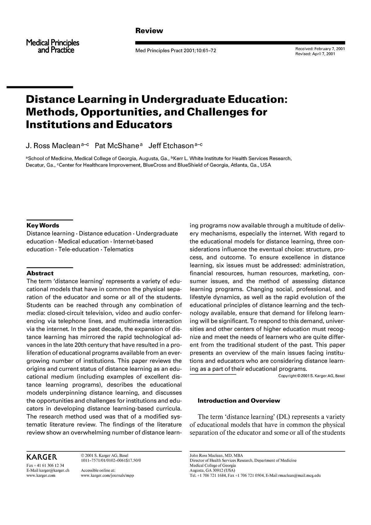 distance-learning-in-undergraduate-educa-review-med-principles-pract