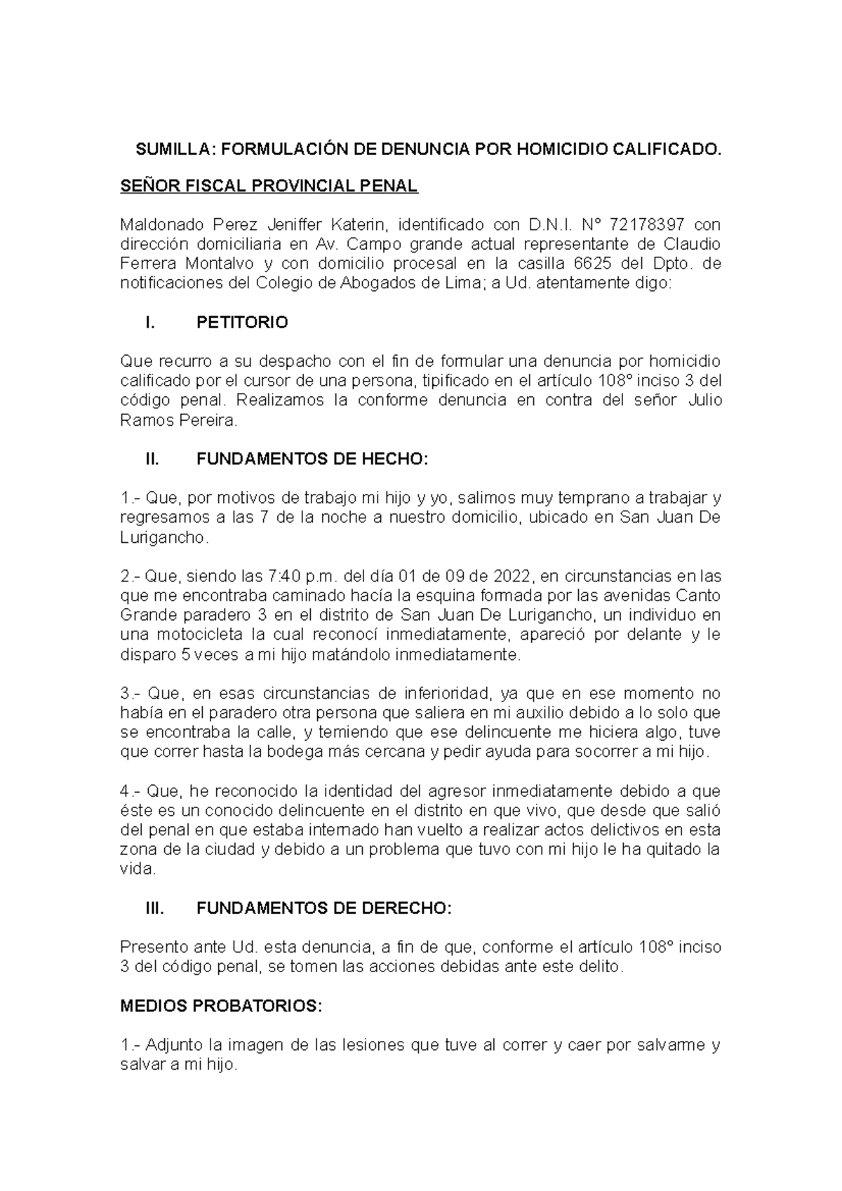 Sumilla - Este es un trabajo que puede servir de ejemplo - SUMILLA ...