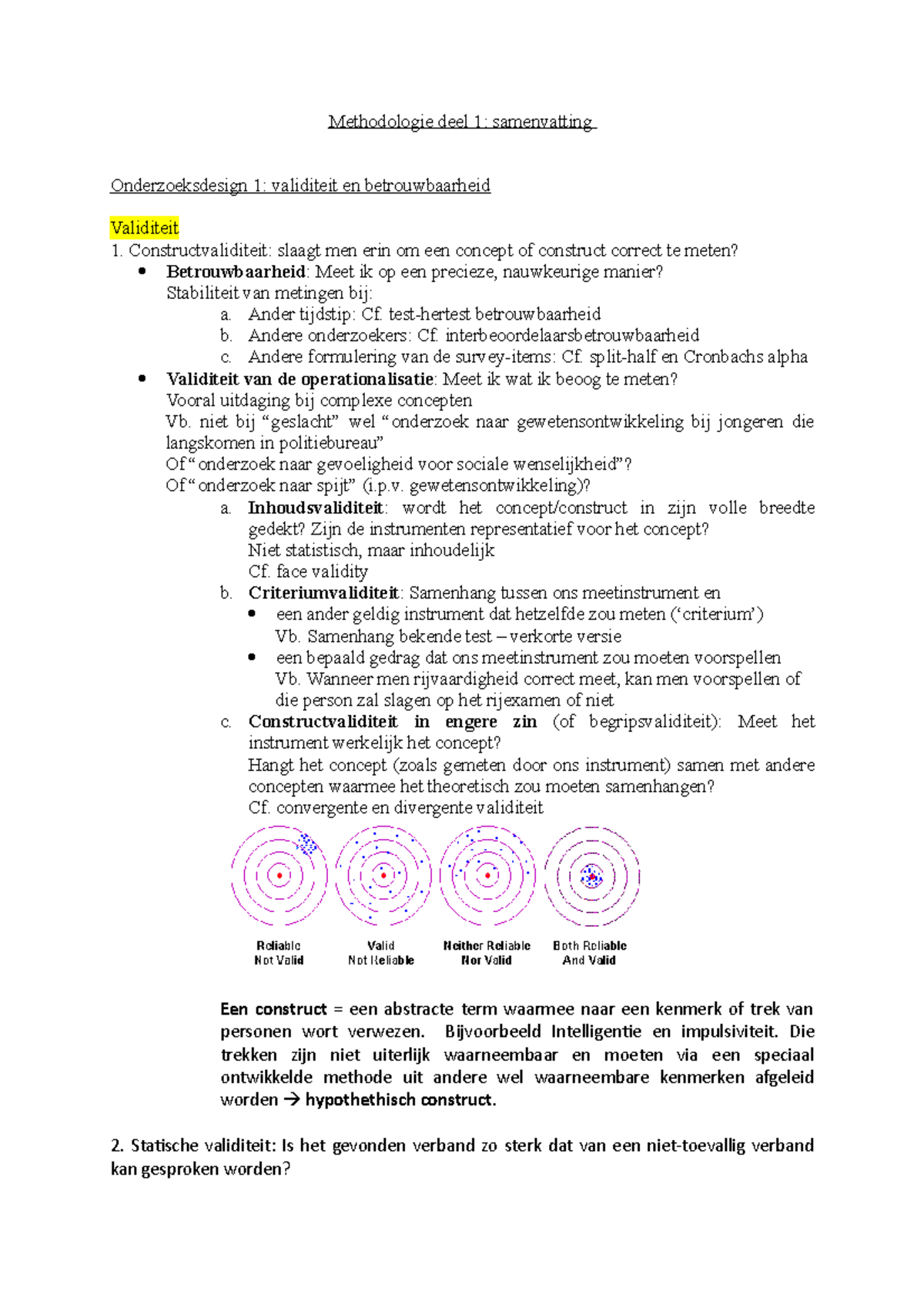 Methodologie Deel 1 Samenvatting - Methodologie Deel 1: Samenvatting ...