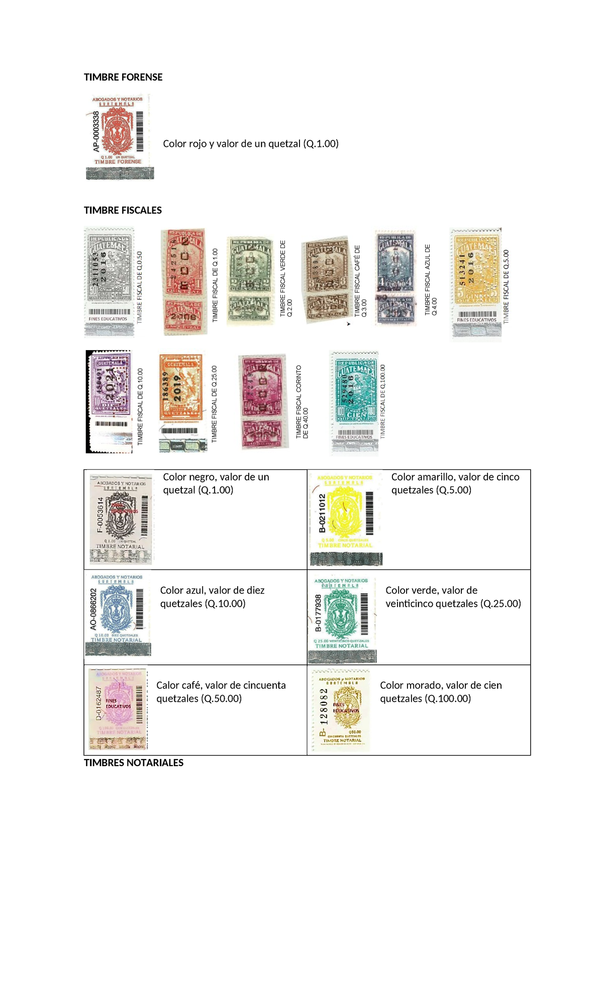 Timbres, Fiscales, Forences Notariales - TIMBRE FORENSE Color rojo y ...