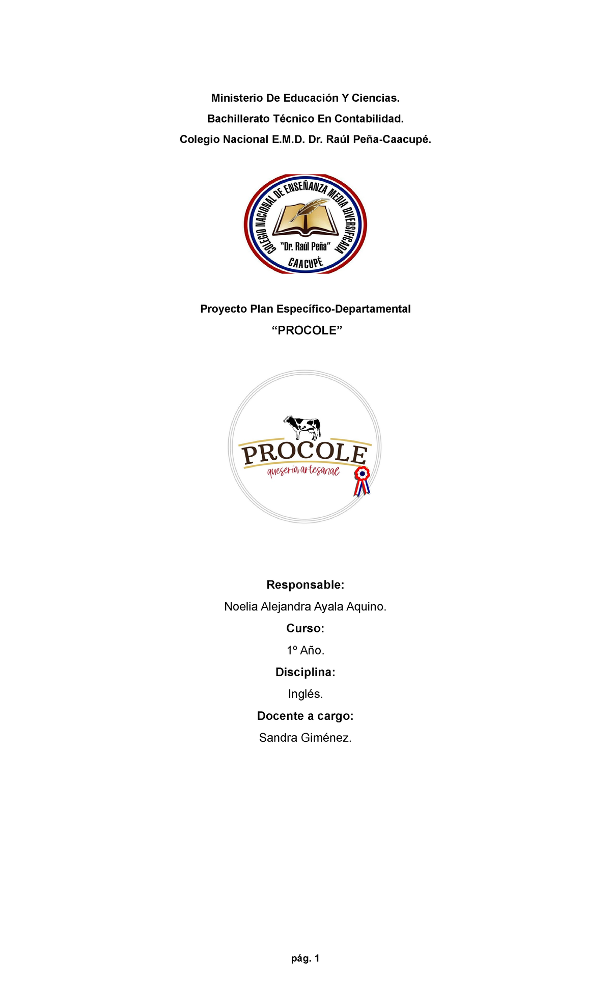 Report in English btc - Ministerio De Educación Y Ciencias ...