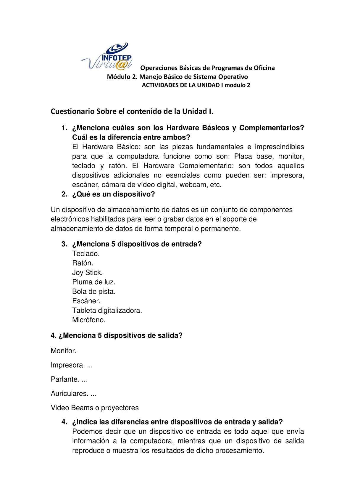 Actividad 1 Módulo 2 Laura Osorio - Operaciones Básicas De Programas De ...