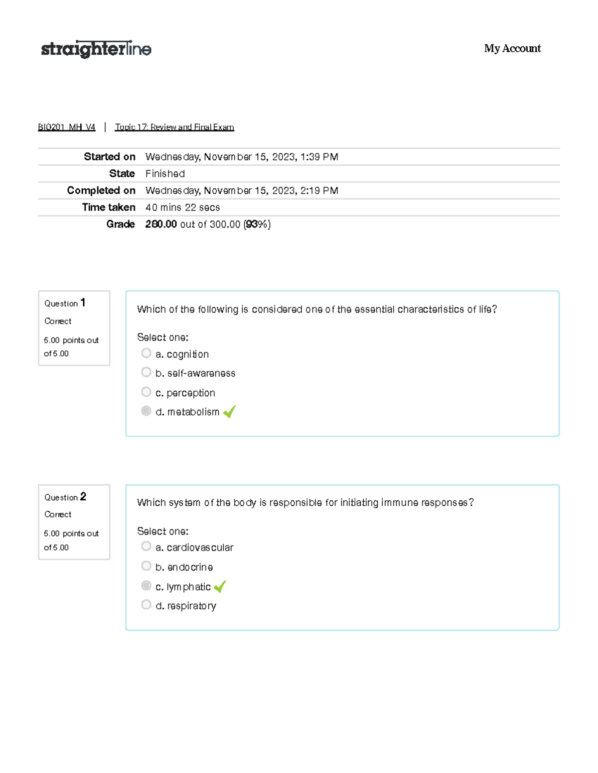 Bios201fe - Final Practice - Bio201 Mh V4 