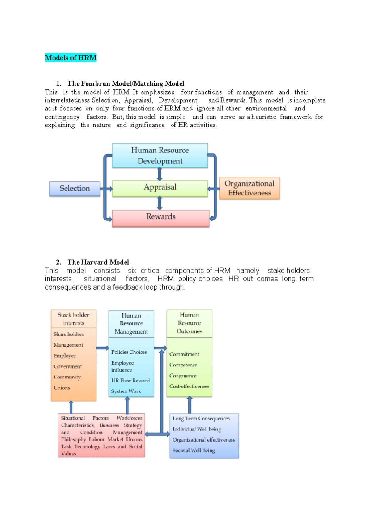 hrm-the-document-is-all-about-models-of-hrm-models-of-hrm-1-the