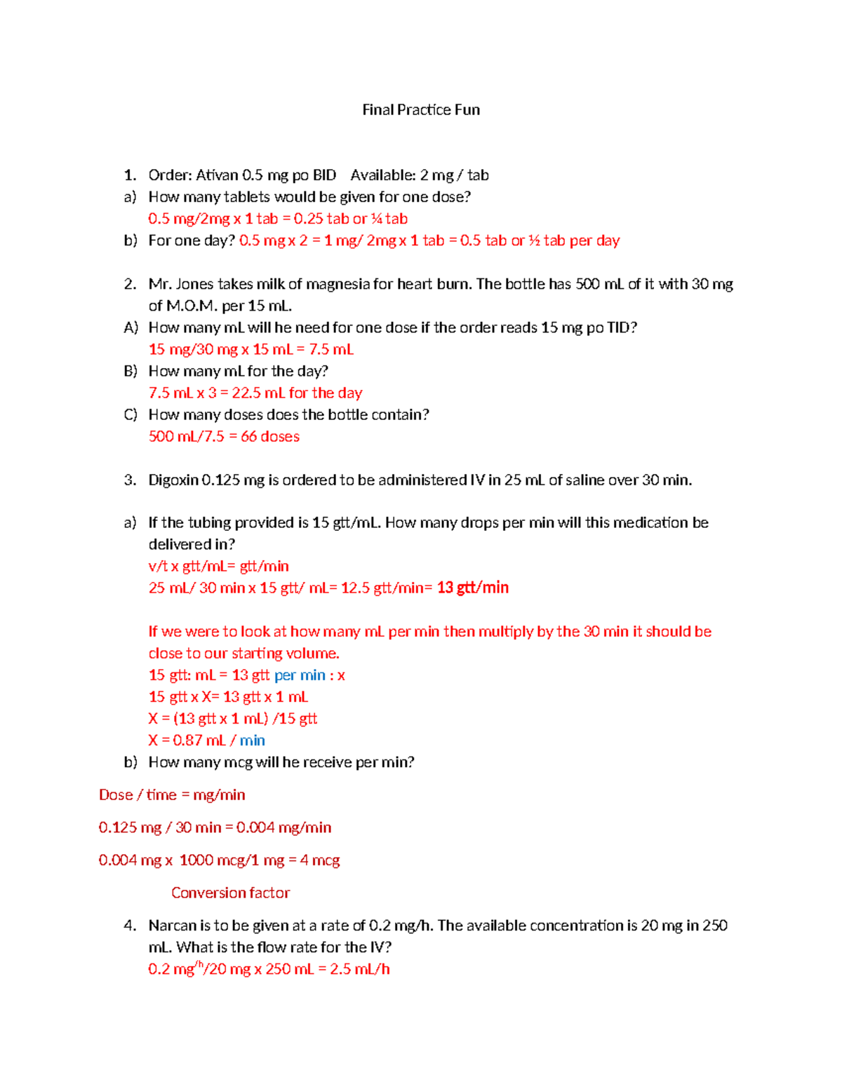 Final Math Fun 2022 - usefull - Final Practice Fun Order: Ativan 0 mg ...