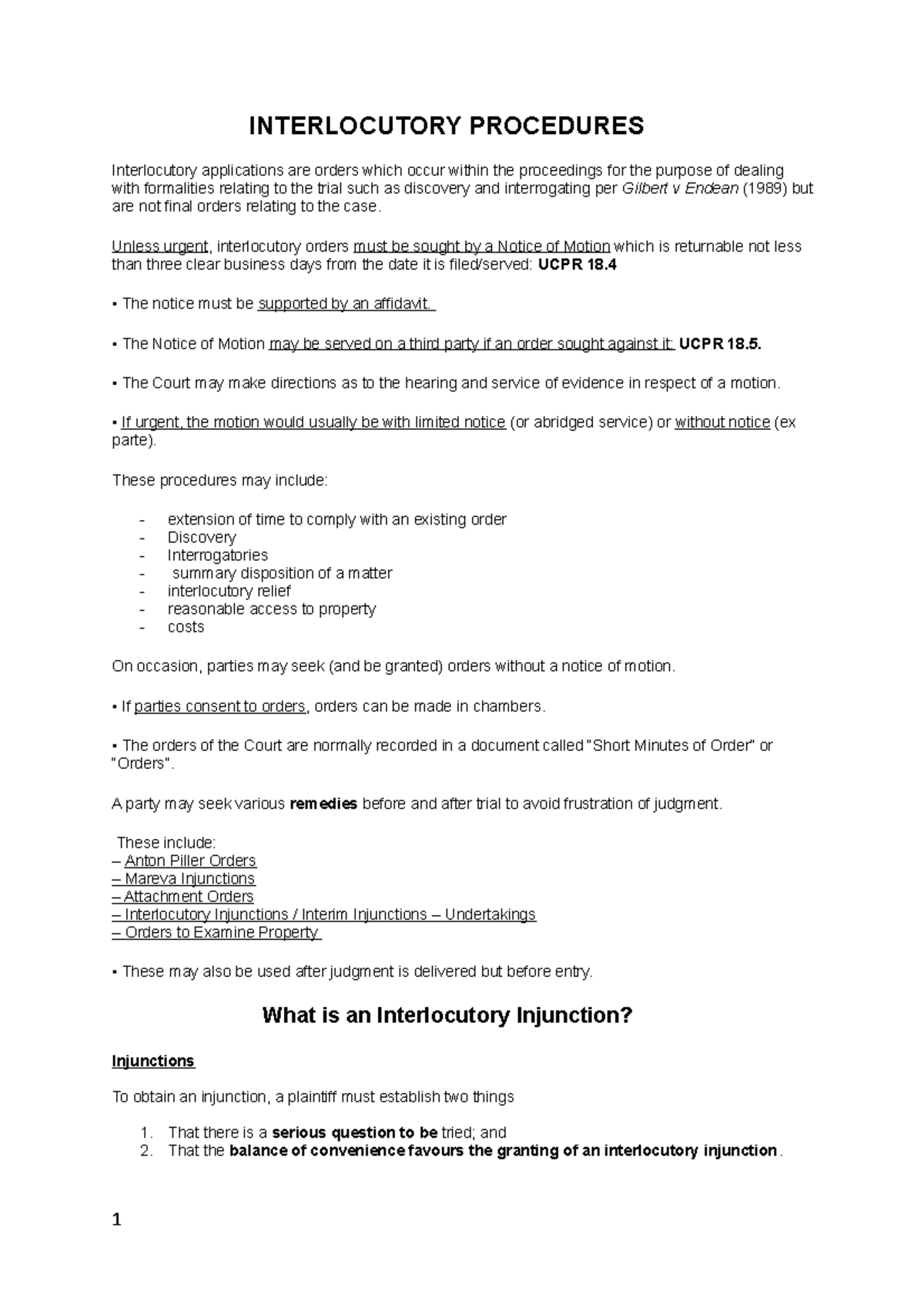 interlocutory-procedure-notes-interlocutory-procedures-interlocutory