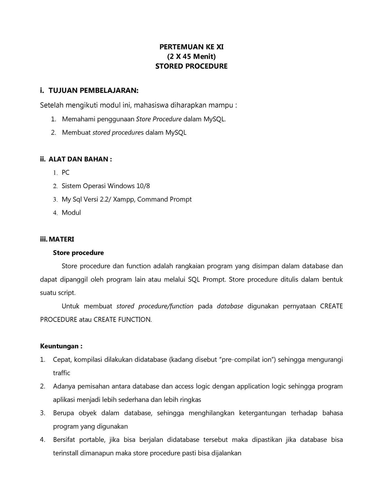 modul-sbd-i-stored-procedure-pertemuan-ke-xi-2-x-45-menit-stored