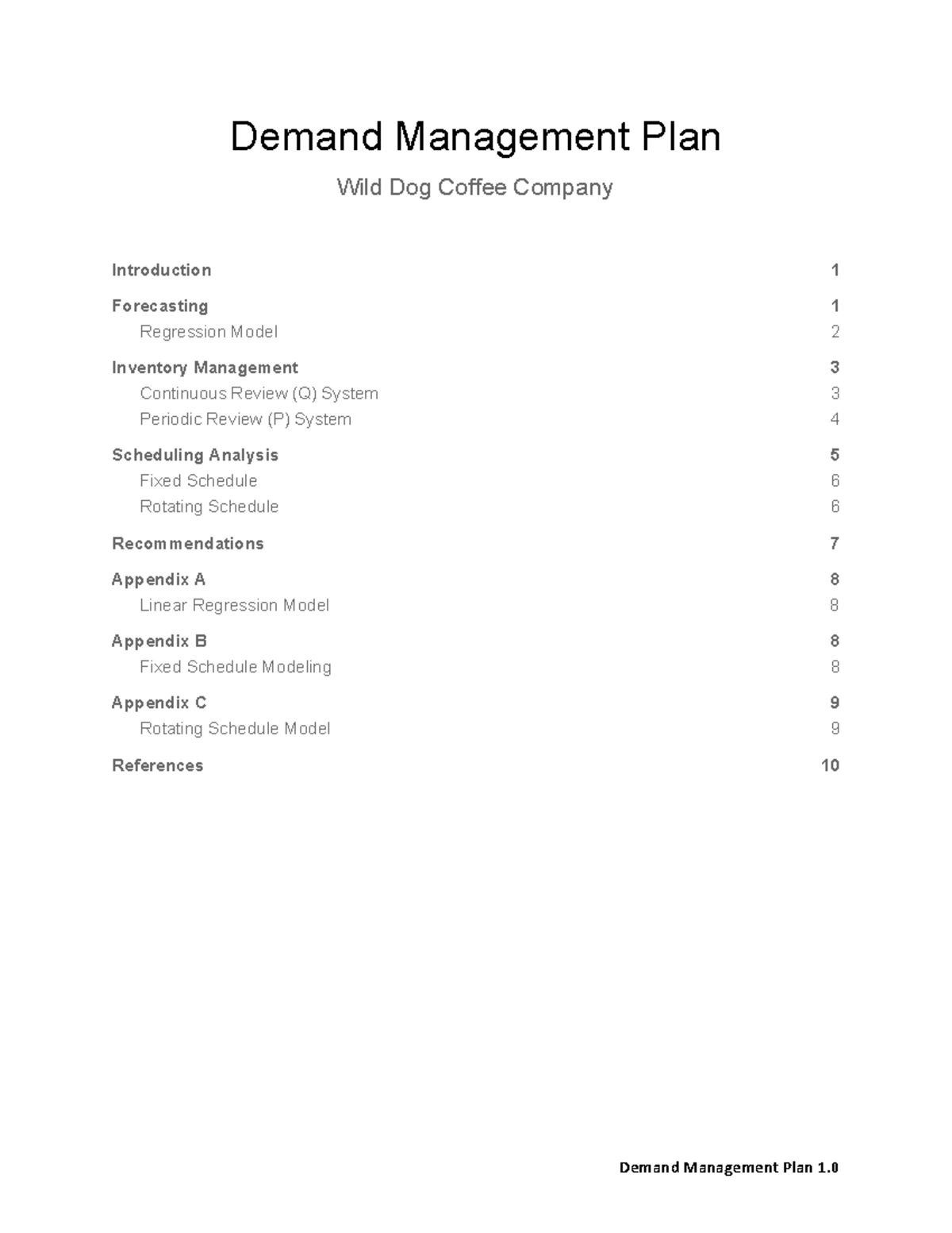 Demand Management Plan-2 - Demand Management Plan Demand Management ...