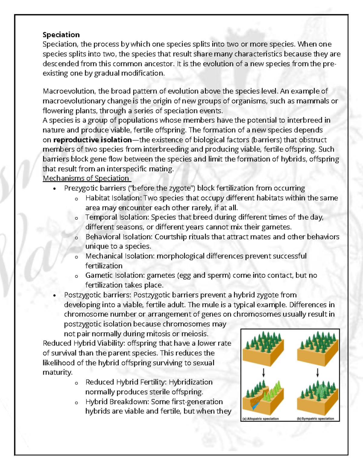 Speciation - Speciation Speciation, the process by which one species ...