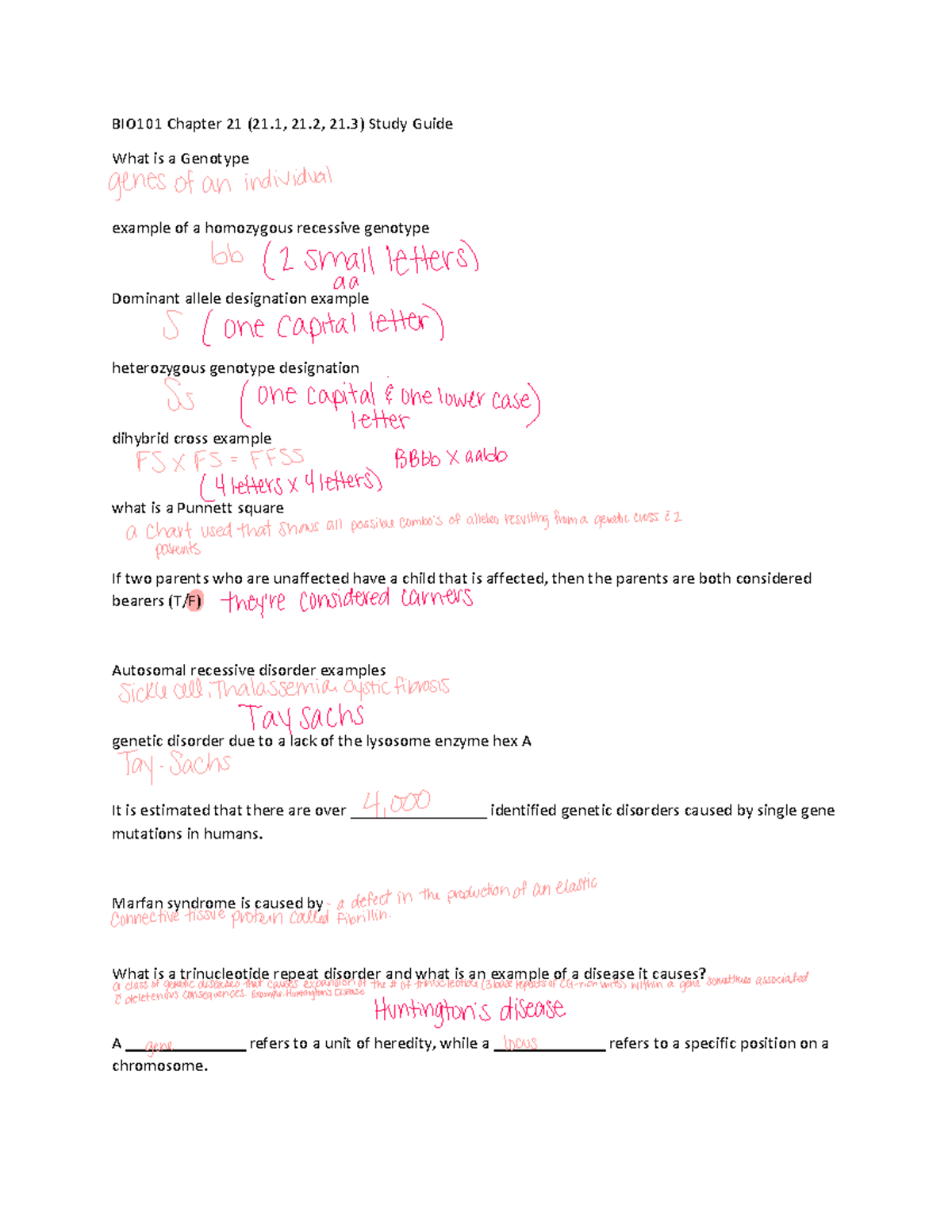 bio 101 assignment solution 2021